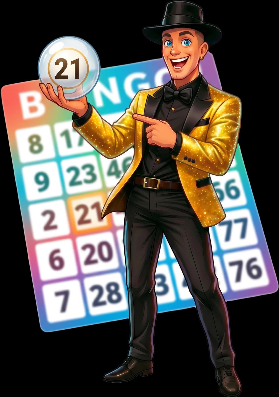 Harrie toont een bingobal